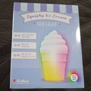 Ice Cream LED Light - Multi-Color Squishy Light